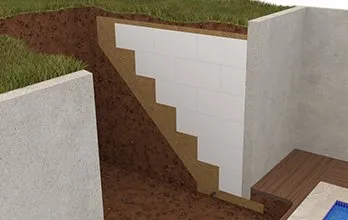 Como reforçar um muro de arrimo  Paredes de concreto, Construir um muro,  Muro de contenção